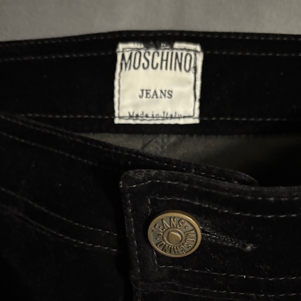 Moschino Black Velvet skirt.